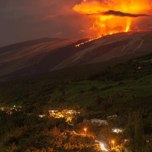 Jolie photo envoyée de l'Île de la Réunion  Le volcan Pété par un auditeur