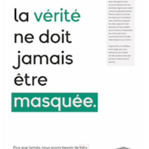 FRANCE : L'UNESCO porte la liberté de la presse en étendard et en campagne