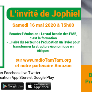 EMISSION : Le Président de l’Association Afrikainement, sera  sur le studio de RadioTamTam «L’invité de Jophiel»