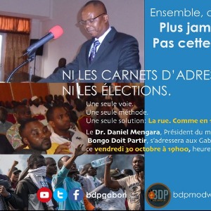 AFRIQUE2050 : GABON  LE DR. DANIEL MENGARA, S’ADRESSERA AUX GABONAIS CE MARDI 10 NOVEMBRE
