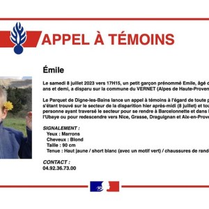Alpes-de-Haute-Provence : Émile, 2 ans, est porté disparu