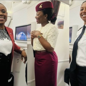 Trois femmes congolaises sont au cœur du premier vol de Qatar Airways en RDC