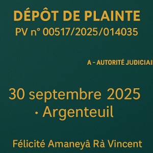 COMMUNIQUÉ OFFICIEL : Une plainte auprès des autorités compétentes contre Monsieur Daniel Mengara, pour des faits de diffamation et injures publiques.