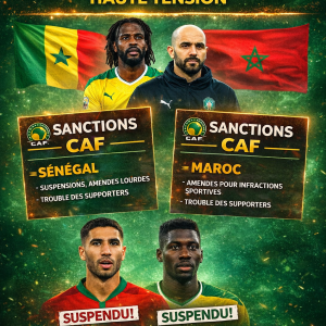 CAN 2025 : sanctions inédites contre le Sénégal et le Maroc après une finale explosive