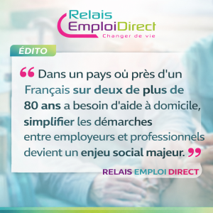 SERVICES À LA PERSONNE Accroche principale  RELAIS EMPLOI DIRECT simplifie la rencontre entre employeurs et salariés