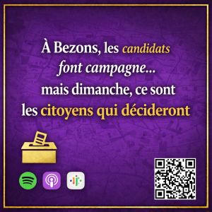 À Bezons, les candidats font campagne… mais dimanche, ce sont les citoyens qui décideront.