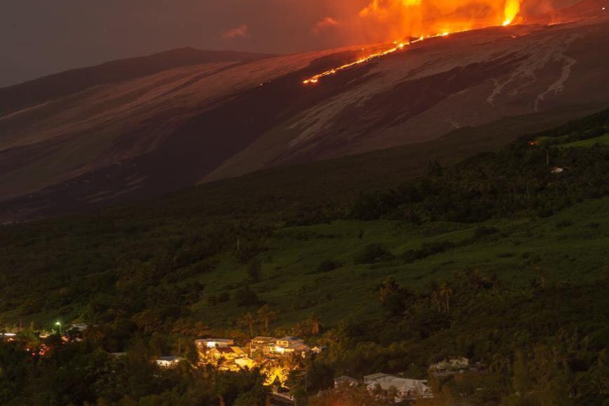 Jolie photo envoyée de l'Île de la Réunion  Le volcan Pété par un auditeur