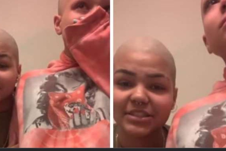 PEOPLE : L’adolescente se rase la tête et les sourcils pour encourager sa petite soeur effondrée atteinte d’un cancer