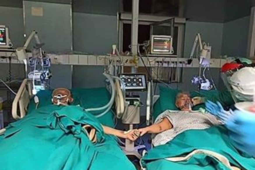 INSOLITE : Le couple atteint du coronavirus fête son 507ème  anniversaire de mariage sur leur lit d’hôpital