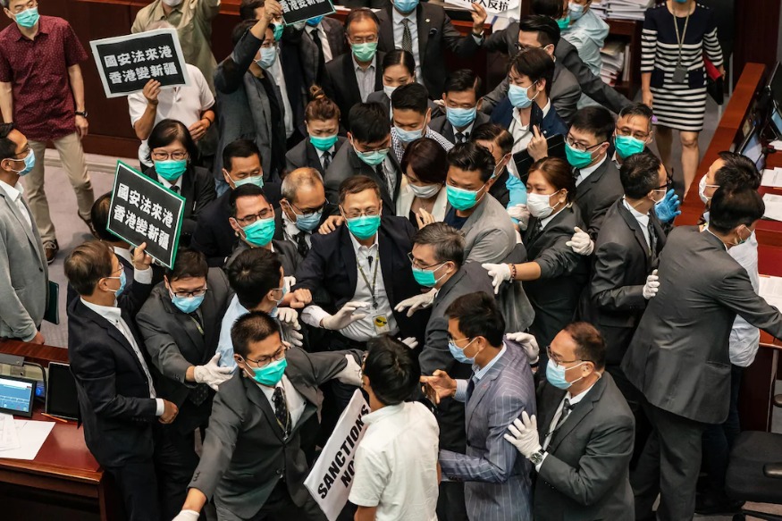 POLITIQUE La loi sécuritaire chinoise serait «un coup fatal» pour l’autonomie de Hong Kong, prévient Pompeo