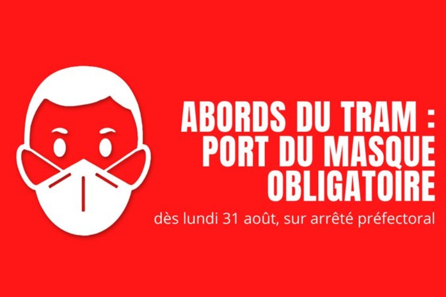 BEZONS : #MasquesObligatoires aux abords du TRAM