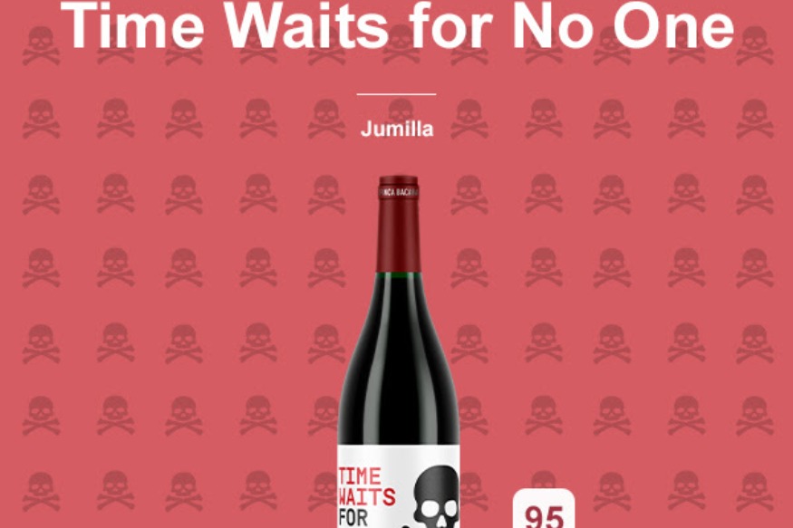 Time Waits for No One Red 2017: un 95 Decanter à seulement 8,50 €. Le nec plus ultra !