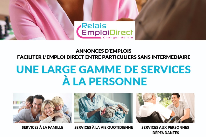 start-up Nouveau : l’emploi entre particulier  revu et corrigé par Relais Emploi Direct