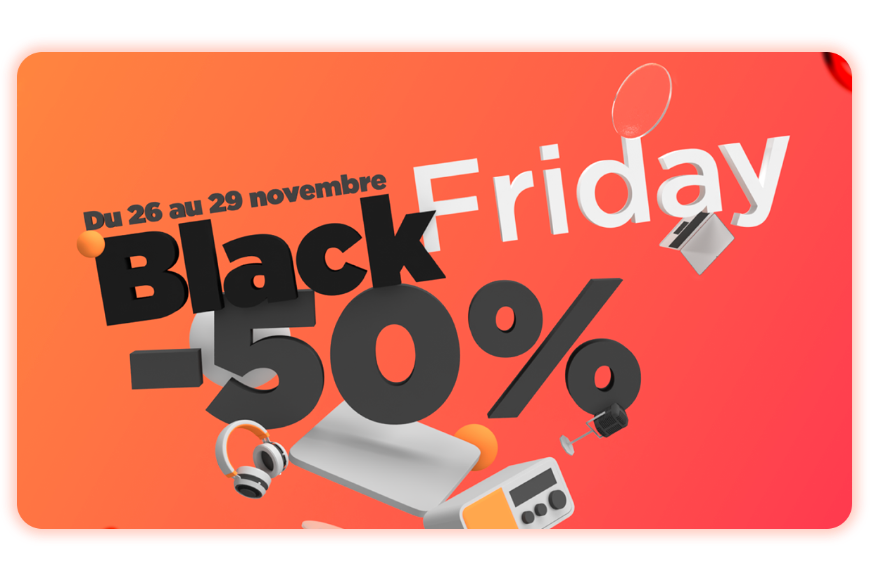 Bonjour, je suis Félicité de RadioTamTam pour le Black Friday, profitez de -50% sur tous nos services avec le code BLACKFRIDAY2021