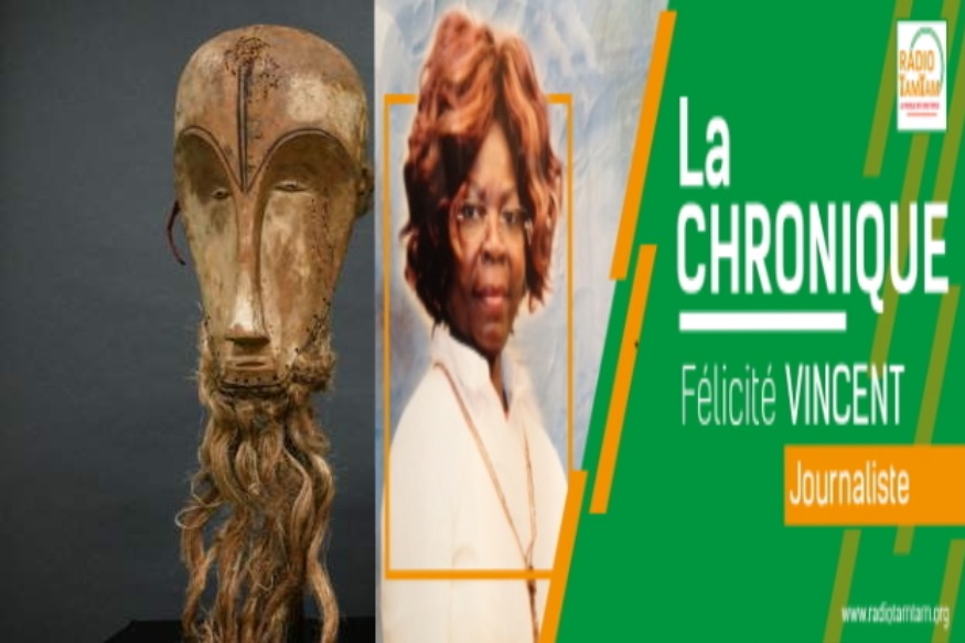 AFRIQUE2050 LA CHRONIQUE PILLAGE DE LA FRANCE AU GABON : Des militants protestent contre la vente d’un masque rare du Gabon