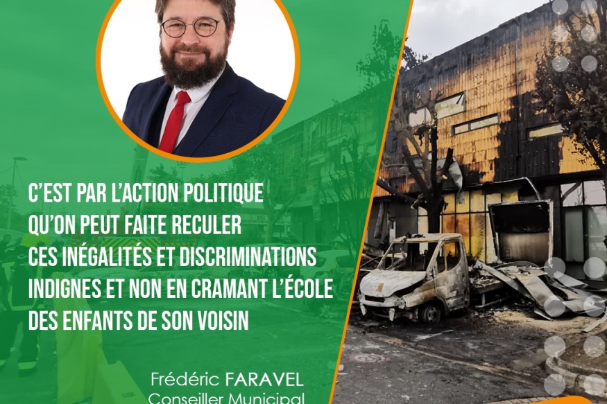 Les graves incidents qui ont lieu cette nuit dans notre Ville de Bezons ne servent à rien ni personne.