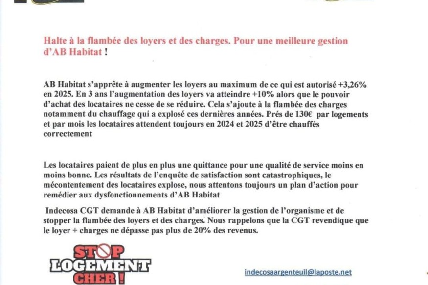 BEZONS Hausse des loyers  : un coup dur pour les locataires et une gestion contestée