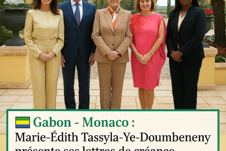 Gabon – Monaco : Marie-Édith Tassyla-Ye-Doumbeneny présente ses lettres de créance