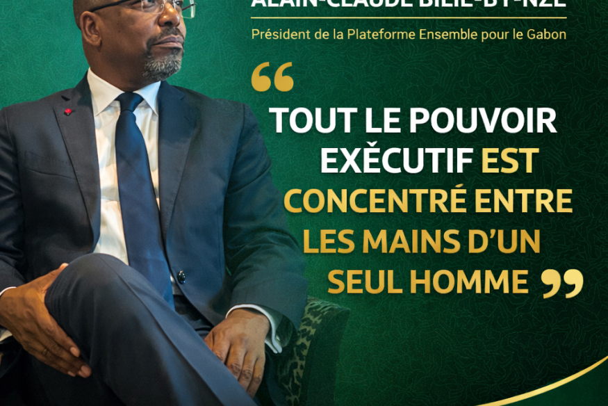 Alain-Claude Bilie-By-Nze alerte sur la concentration du pouvoir exécutif au Gabon