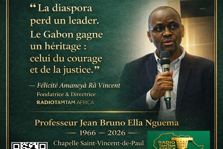 Hommage patriotique auDIASPORA GABONAISE :  Professeur Jean Bruno Ella Nguema : la diaspora gabonaise se rassemble à Paris