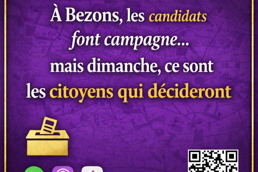 À Bezons, les candidats font campagne… mais dimanche, ce sont les citoyens qui décideront.