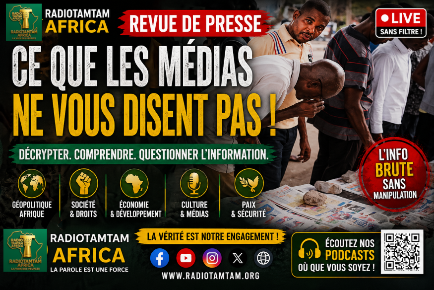 REVUE DE PRESSE DES MÉDIAS AFRICAINS