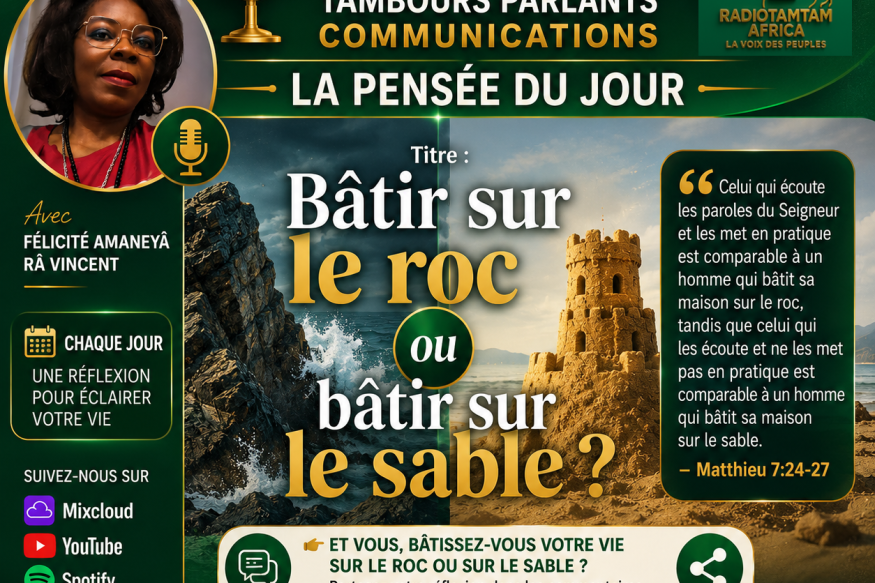 ÉCOUTEZ LE PODCAST TAMBOURS PARLANTS COMMUNICATIONS