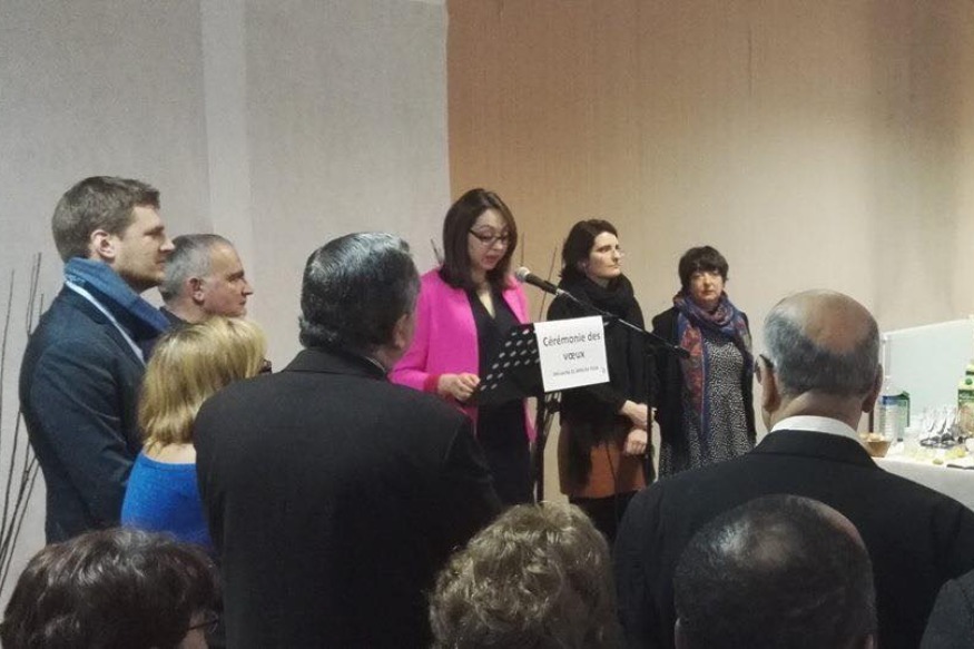 Voeux de Nessrine Menhaouara à Bezons