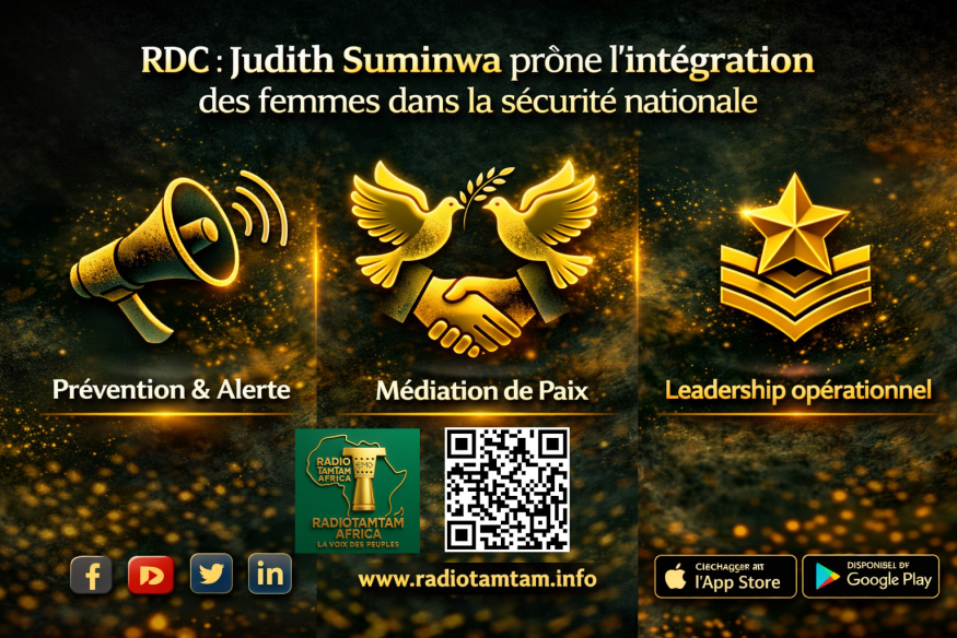 RDC : Judith Suminwa prône l'intégration des femmes dans la sécurité nationale